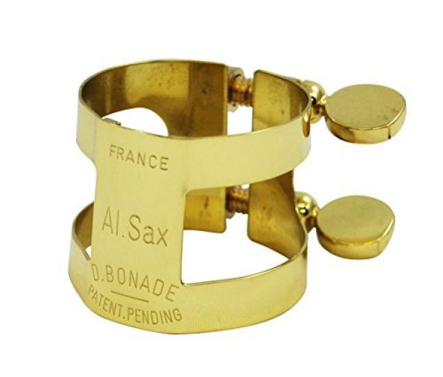

Bonard Alto Saxophone Ligature, Reverse Lock, Gold Plated Finish (2254UG)