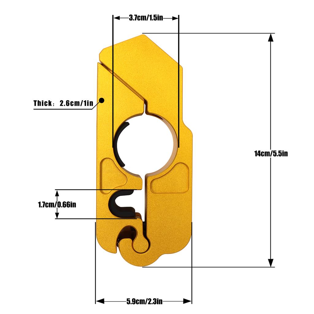 Motorcycle Universal CNC Lock Handlebar Brake Handle Solid Lock Imitating Steal Lock Pull Rod ATV Dirt Street Bikes Anti Theft