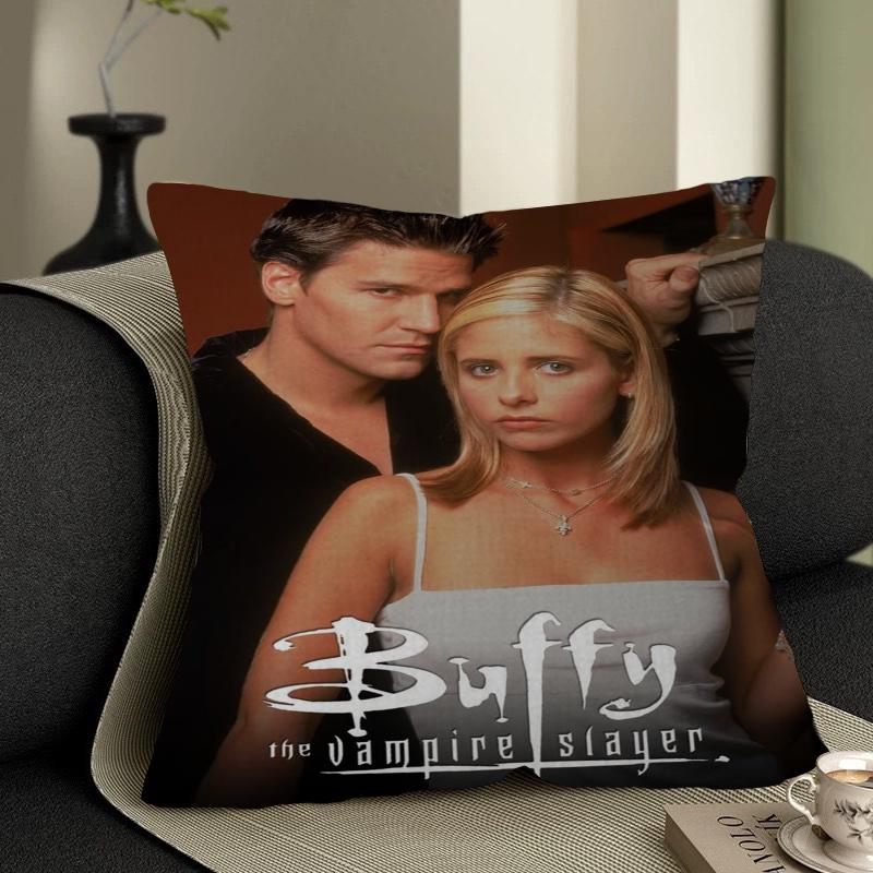 Buffy TV Series The Vampire Slayer Maple Design Cushion Cover Happy Autumn Harvest Decor Holiday Decorati Pillow Cover