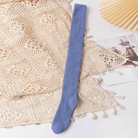 Over Knee Socks Windproof Leg Slimming Washable Winter Thermal Female Long Tube Socks Daily Wear