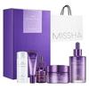 MISSHA Time Revolution Night Repair 5X Gift Set Night Repair Ampoule and Cream 5X, The First Essence 5X for Youthful, Glowing Skin