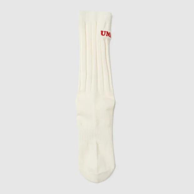 Embroidered Ribbed Crew Socks (UQ123CSC26)_2colors