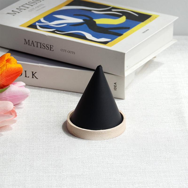 1/2PC Creative Wood Cone Bracelet Display Stand Earring Necklace Organizer Holder Jewelry Storage Rack Holder Jewelry Show Props