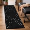 Geometric Line Print Runner Rug Minimalist Design Hallway Carpet Non-slip Home Decor Floor Mat for Living Room Entrance Bedroom