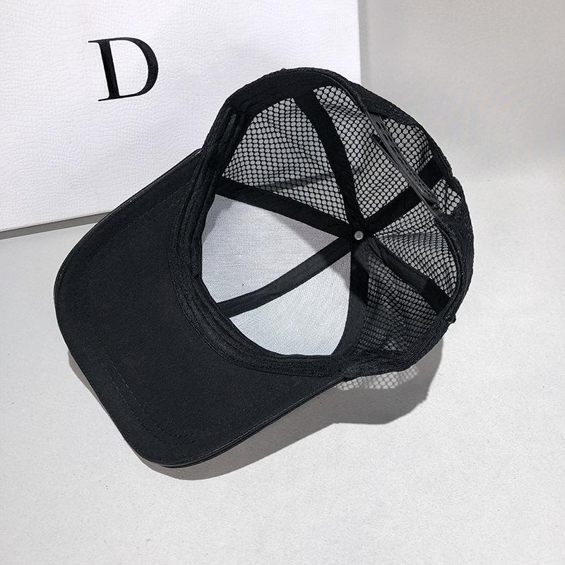 Mesh cap children ins tide summer diamond-encrusted letter D cap versatile sunshade baseball cap mesh cap