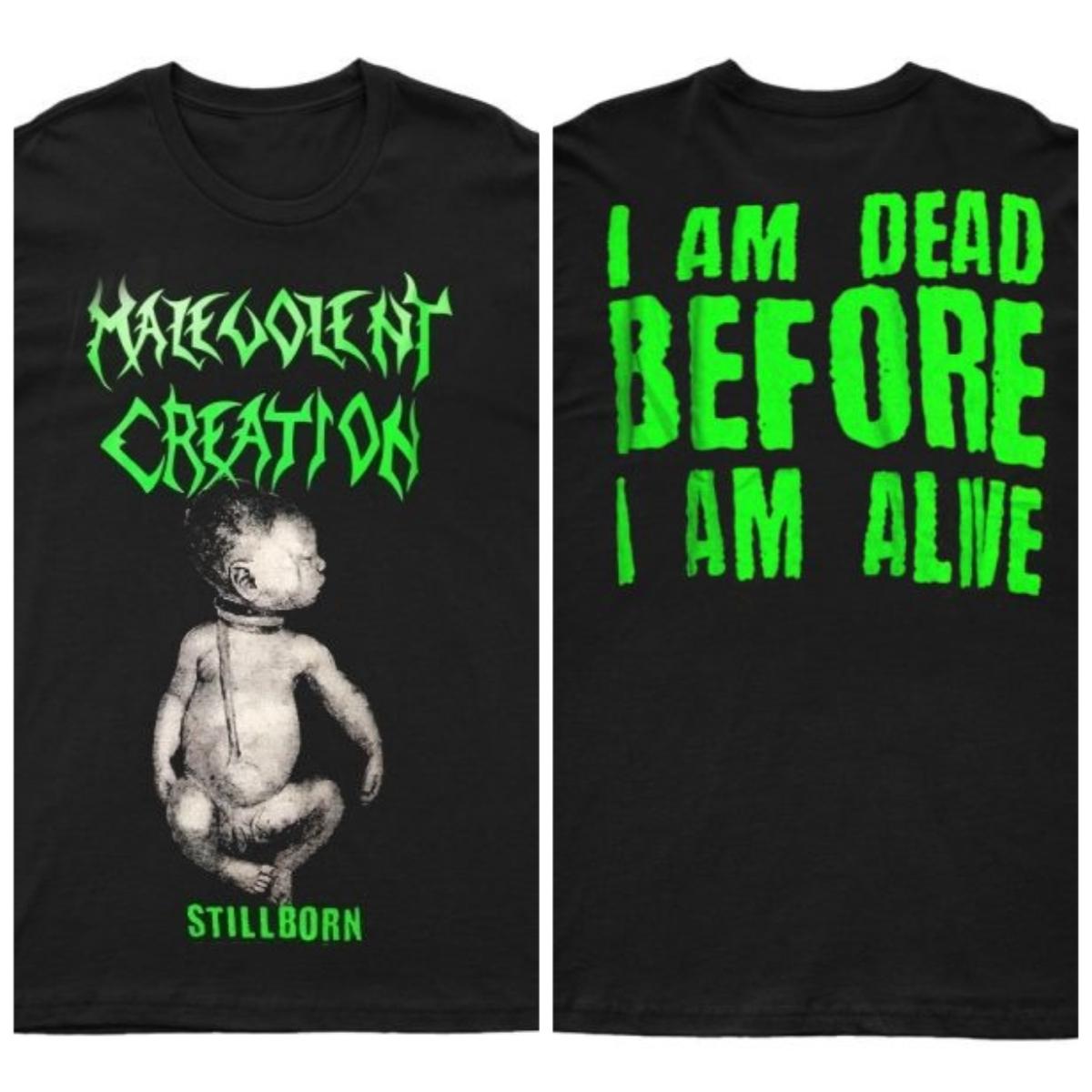 2025 New MALEVOLENT CREATION - Stillborn Printed Unisex Street Fashion Trend Short Sleeved Pure Cotton Round Neck S
