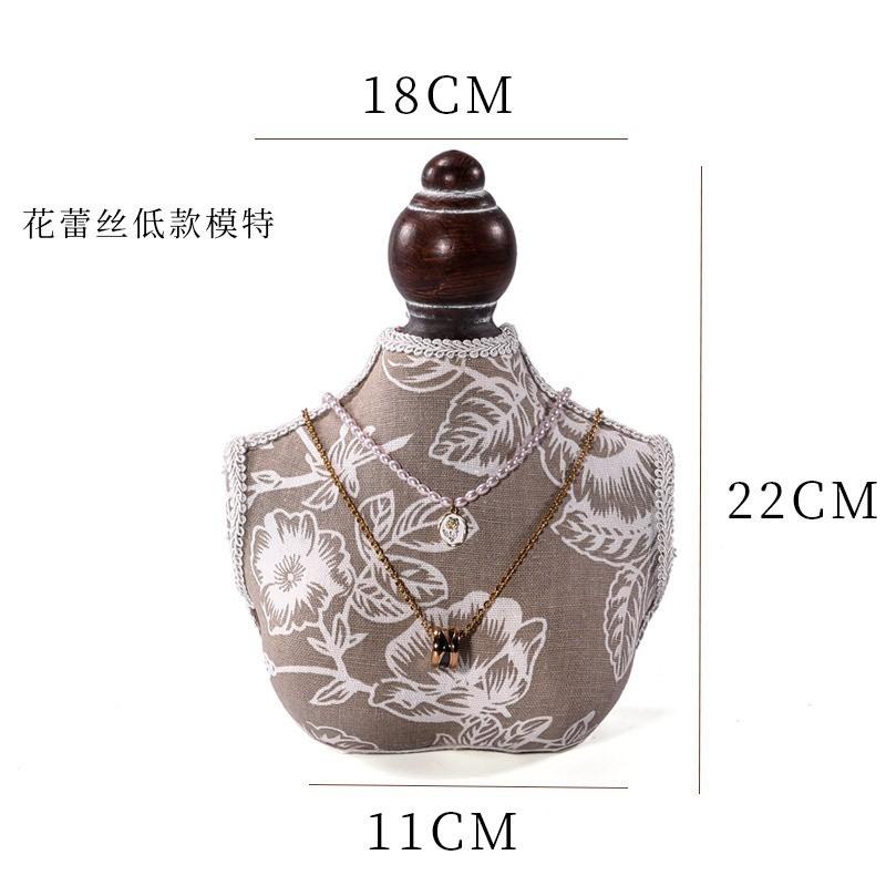 Walnut Jewelry Display Stand Combination Set Jewelry Display Ring Jewelry Look Pallet Necklace Display Model Stand