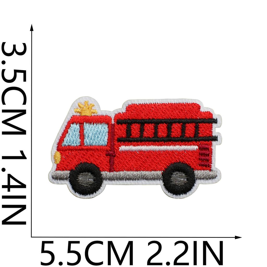 Cute Little Ship Embroidery Cloth Sticker Hot Air Balloon Patch Sticker Children'S Clothing Embellishment Traffic Lights Car Computer Embroidery Label