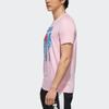 Adidas Neo Plant Print Sports Crew Neck Short Sleeve T-Shirt Men Tops Pink EJ7083