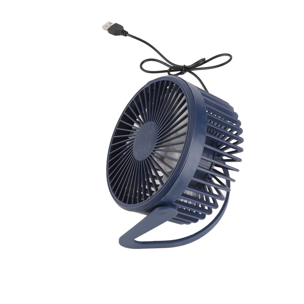 Desk Fan 360 Degree Rotation Low Noise Brushless Motor USB Powered Portable Small Table Fan for Home Desktop   Travel