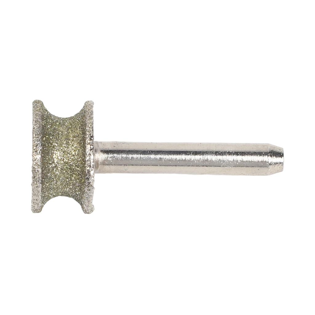 Rounded Edge Grinding Wheel for Jade Carving and For Glass Polishing Compatible with Electric Drill At 3600 RPM