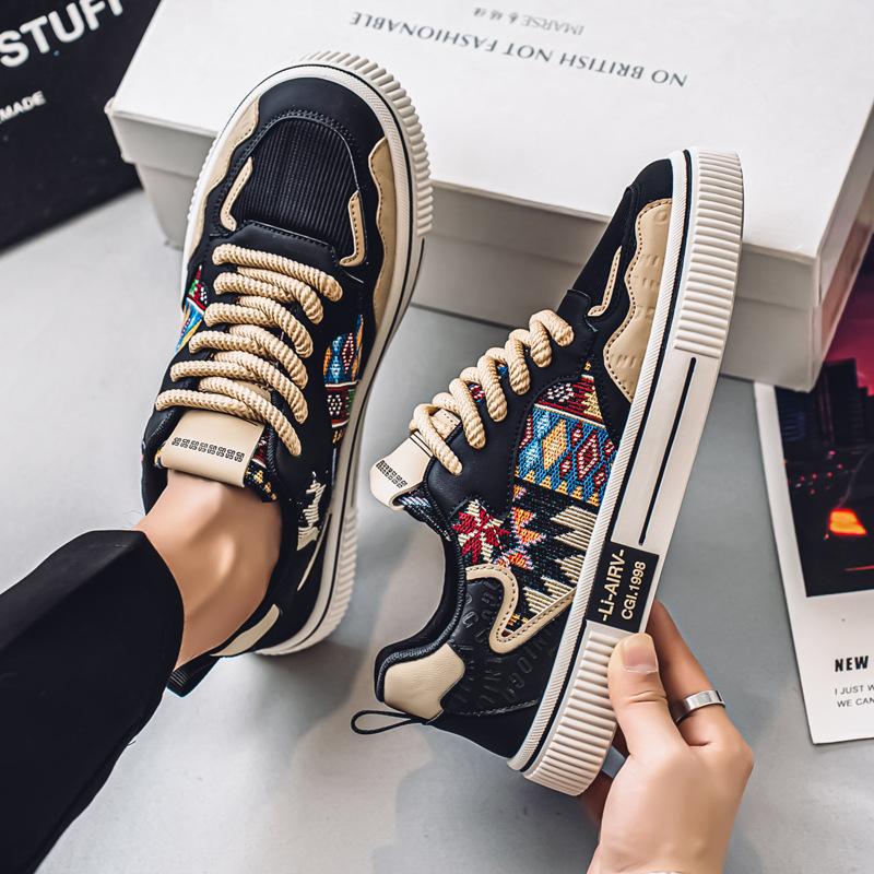 

Men s shoes 2025 new summer Internet celebrity explosion casual sports shoes youth mesh platform Forrest Gump skateboard tide shoes 44