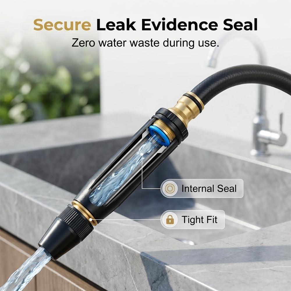 Household High-pressure Car Wash Water Gun, 2026 Upgraded Version Car Wash Water Gun Garden Hose Sprayer, Adjustable Spray Mode