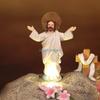 Resurrection Easters Tomb Scene Figurines Set for Seasonal Tabletop Decorations D57B