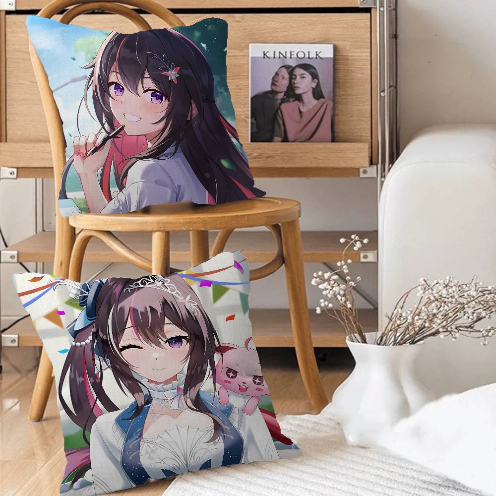 ANIME A-AZKi-I Kissenbezug Abnehmbar Waschbar Kissenbezug – Ganzjahresweichleinen