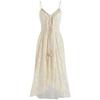 Bohemian Vintage Marble Spaghetti Strap Beach Dress