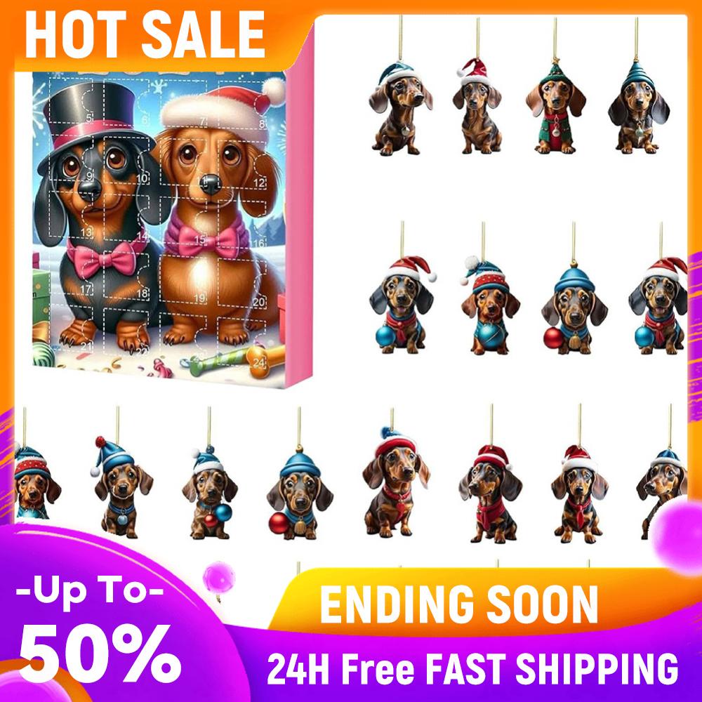 

2026 Dachshund Advent Calendar Cute Dachshund Toy Christmas Countdown Calendar 24 Days Xmas Countdown Calendar Christmas Gifts China Mainland