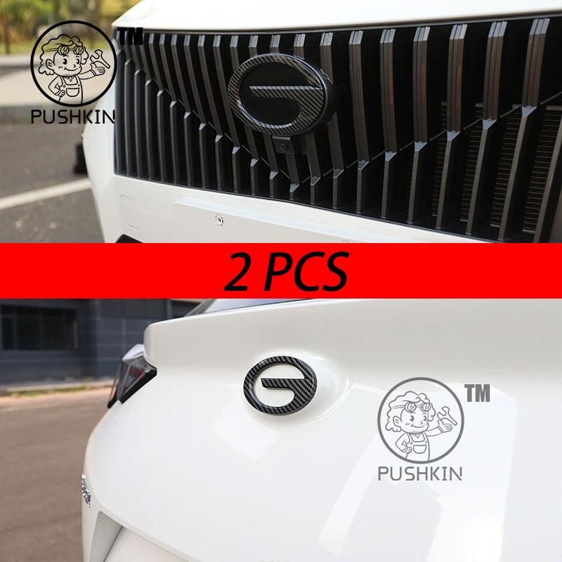 For  Trumpchi GAC GS3 Emzoom 2024 2025 3D ABS Sticker Car Front Emblem Badge Decals Black Badge Logo Emblem Cover Car-Styling