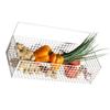 Cesto Portaoggetti in Filo Metallico da Parete Cesto Portafrutta Sospeso Contenitore Organizzatore con Adesivo per Cucina