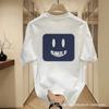 American Printed Cotton Short-Sleeved T-Shirt Men'S Loose Round Neck Short-Sleeved Couple'S Casual Versatile Half-Sleeved Bottoming Shirt