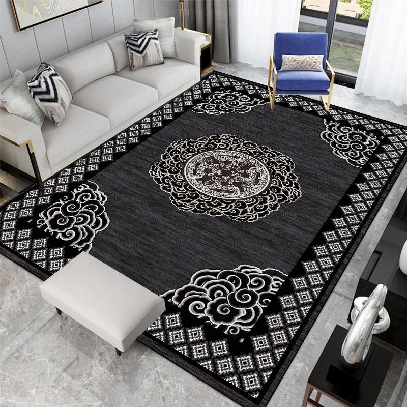 Living Room Decoration Abstract Carpets Modern Home Soft Rugs Hall Sofa Light Luxury Floor Mat Room Decor Cloakroom Large Carpet