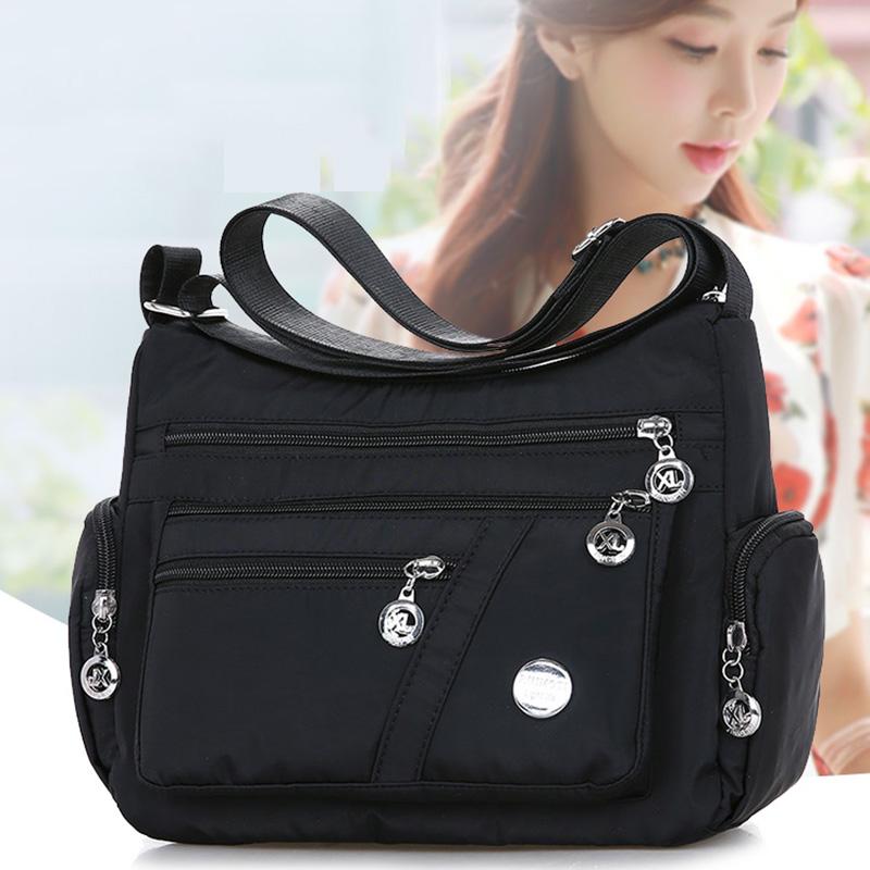 High Quality Women Nylon Waterproof Bag Messenger Bags For Lady Crossbody Large Capacity Travel Shoulder Bag Casual Handbags