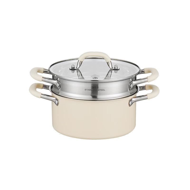 Hanyou 304 Stainless Steel Ceramic Coated Soup Pot