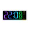 Color Changing Bedside Clock LED Time Week Date Display Quiet Night Light Brightness Adjustable Home Bedroom Accessory