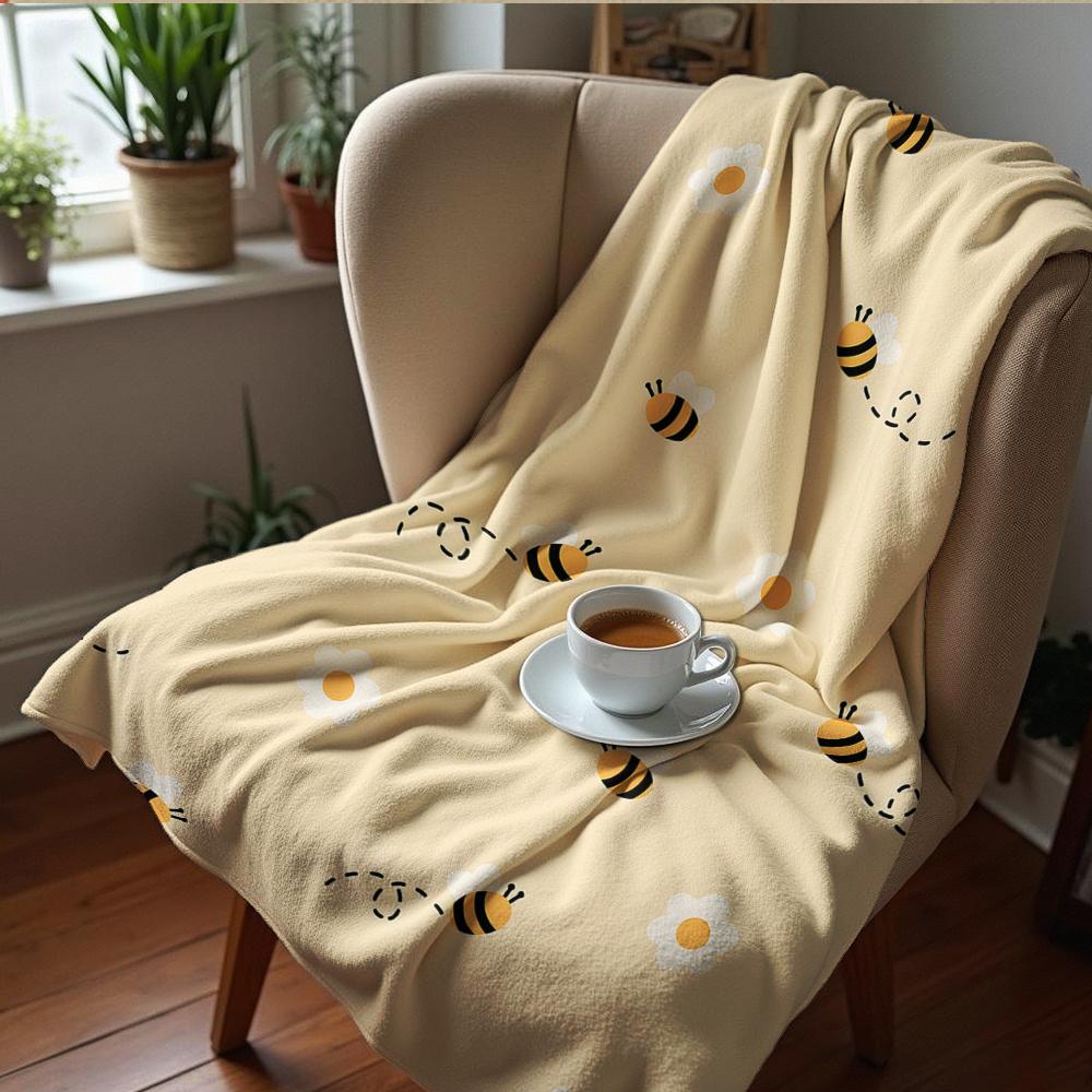 Beach Teddy Bear Quote Soft Flannel Blanket Breathable Warm Throw for Office Car Sofa Kids Room Birthday Xmas Gift