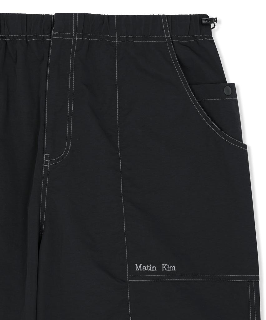 Mattengkim Multi Panel Parachute Pants In Black