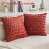Cover Heartshaped Pillow Solid Color Plush Pillowcase Car Sofa Bedroom Cushion