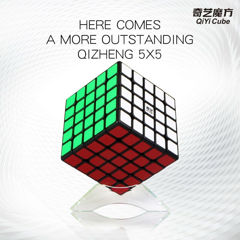 Kancharo Kiji Cube [Includes Pouch for Convenient Storage] (Black, 5x5)