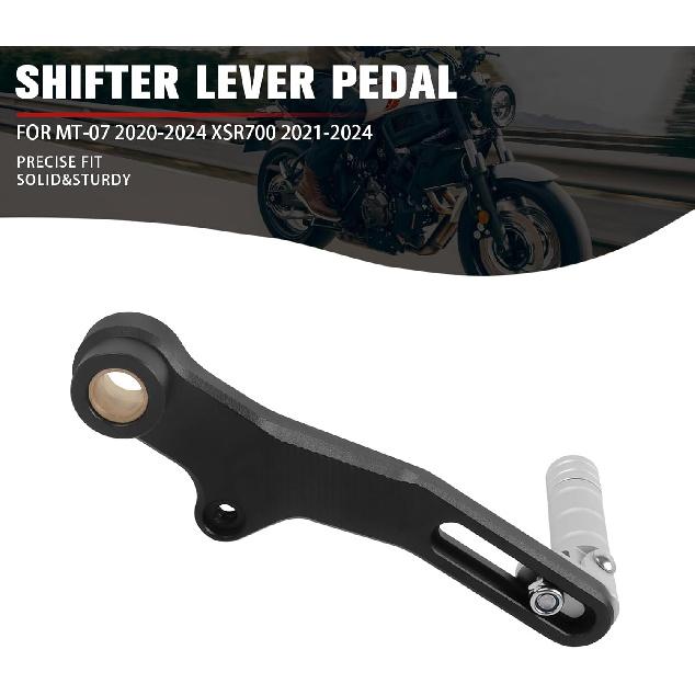 Motorcycle Gear Shifter Shift Lever Pedal Replacement for Yamaha MT-07 MT07 2020-2024 XSR700 2021-2024 CNC Aluminum Gear Shift Lever