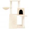 171660 vidaXL Cat Tree with Sisal Scratching Posts Cream 82 Cm