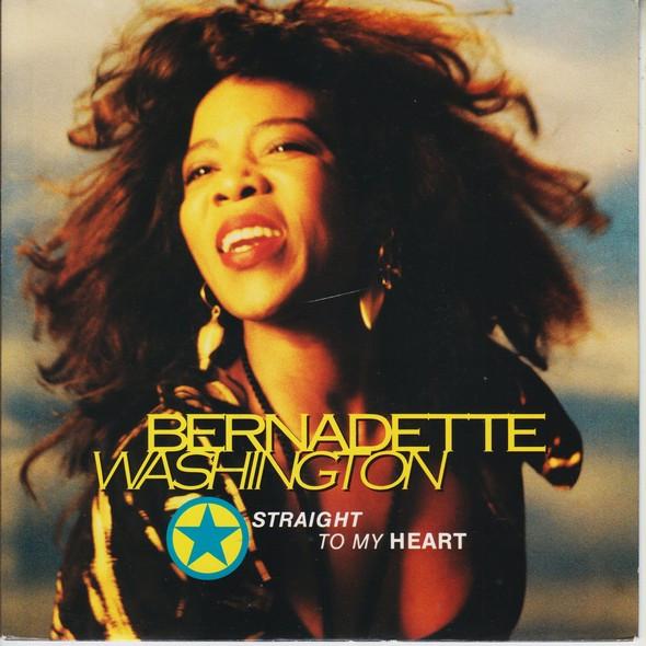 

7-дюймовая пластинка BERNADETTE WASHINGTON - Straight To My Heart IS465 Island Records 1990 UK Поп Б/У