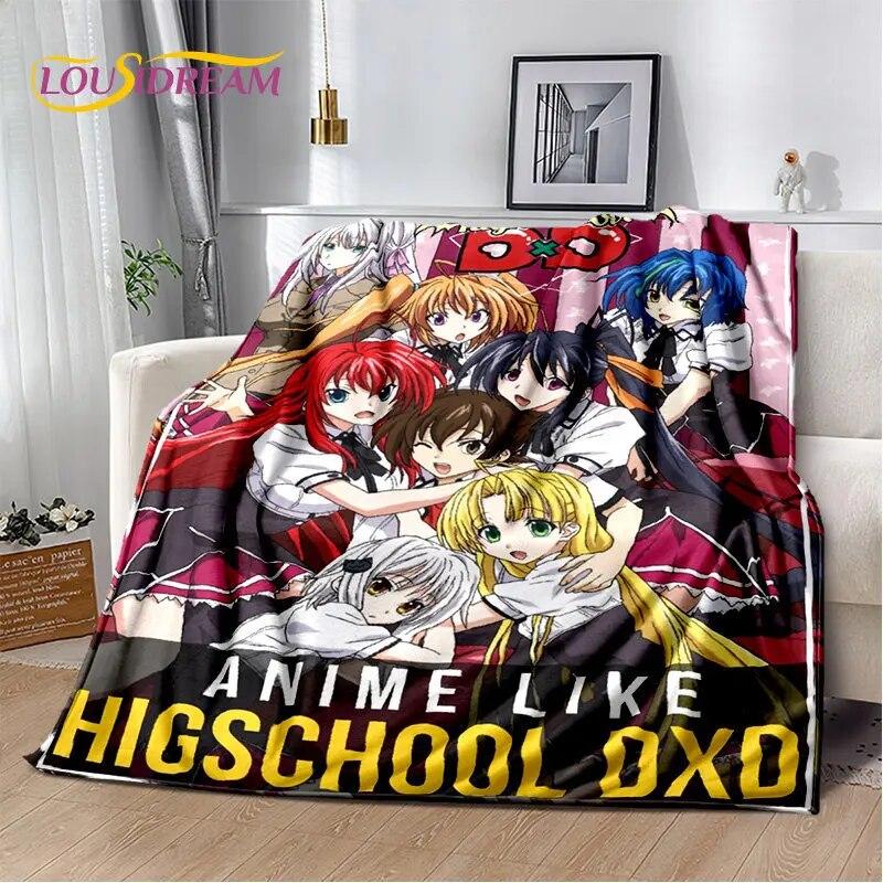 Anime High School D×D Sexy Girl Soft Plush Blanket,Flannel Blanket Throw Blanket for Living Room Bedroom Bed Sofa Picnic Cover