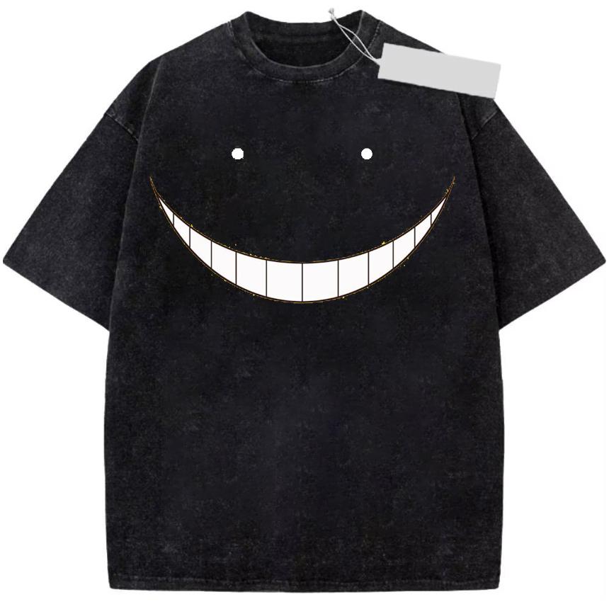 

Japanese Anime Casual Shirt Assassination Classroom Short Sleeve Cosplay Korosensei Print Fashion Summer Unisex TShirt Hip Hop Top 2XL