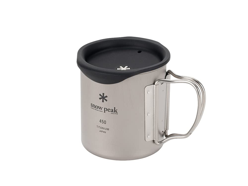 Snow Peak 450ml Stainless Steel Mug Silicone Lid MGC-058 Vacuum Insulated