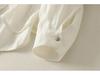 Retro Silver Buckle Zen Style White Linen Sun Protection Jacket