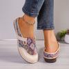 Vibrant Geometric Slip-On Sneakers for Women - Lightweight, Comfort-Soled Mules Perfect for Everyday Wear
