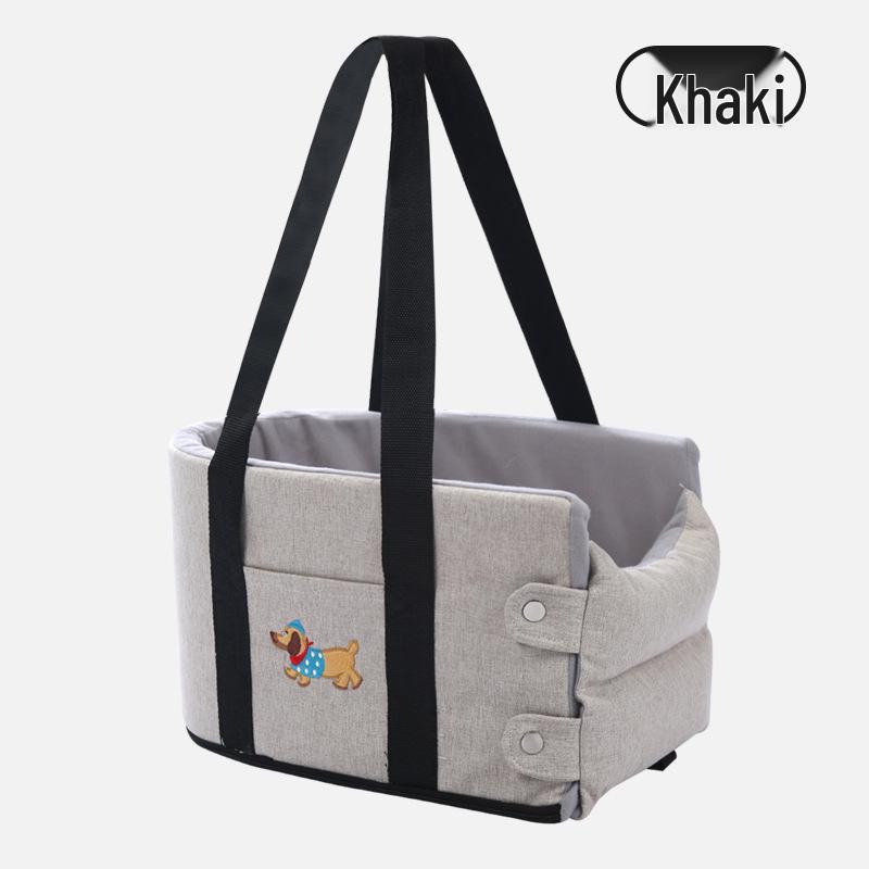 Compact Pet Car Console Bed for Small Dogs and Cats