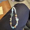 Summer Mint Dot Shell Moon Phone Lanyard With Pvc Cord For Men Women