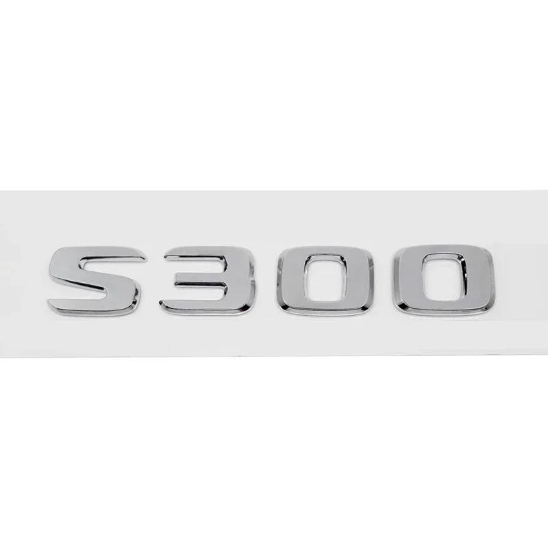 ABS Car Stickers Tail Box Letters Emblem for Mercedes Benz S55 S63 S200 S220 S250 S260 S300 S320 S350 Rear Trunk Badge Decals DY6