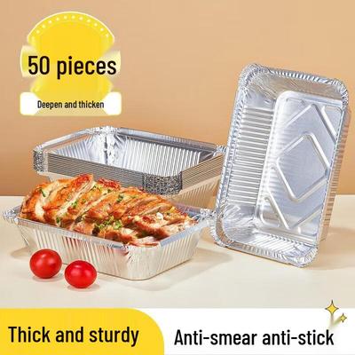 WS Rechteckige Einweg-Backformen aus Aluminiumfolie