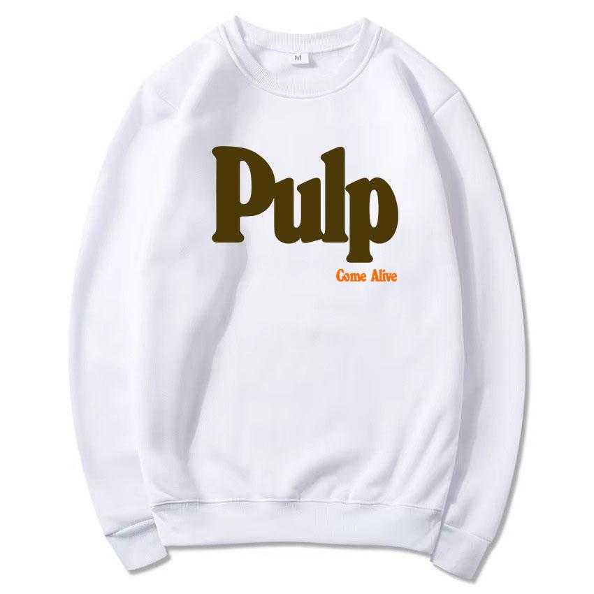 Pulp Rock Band Grunge Bluzy z kapturem z okrągłym dekoltem Luźne Hip Hop Unisex Streetwear Męskie Damskie Ubrania Moda Nadruk z literami Bluza z kapturem