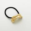 U-Shaped Minimalist Alloy Hair Tie with Bright Finish for Ponytails - European & American Style