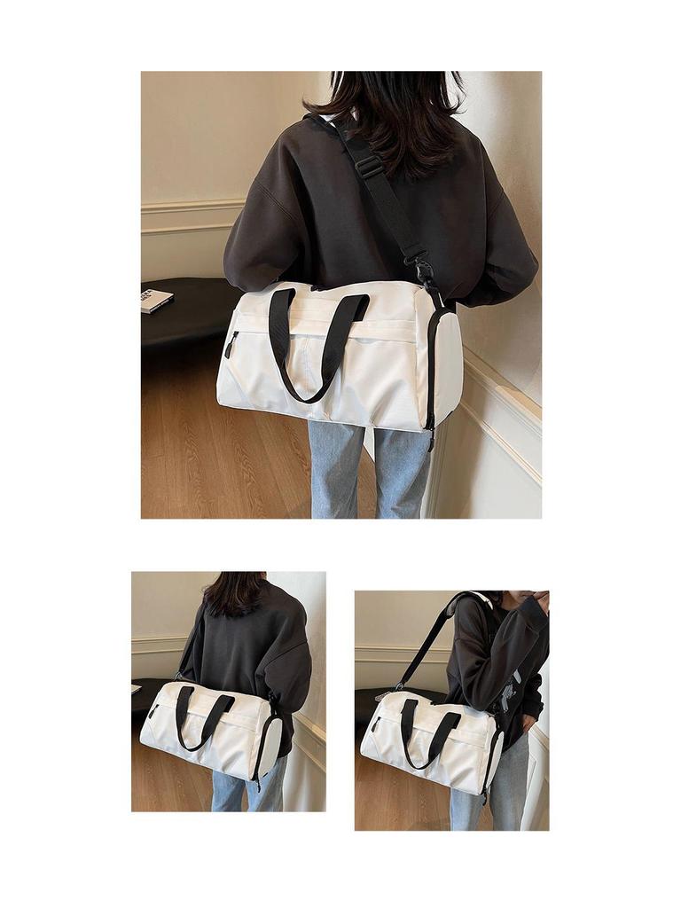 Reisetasche mit großem Fassungsvermögen, Nass-Trocken-Trennung, Schuhfach und Kofferbefestigung