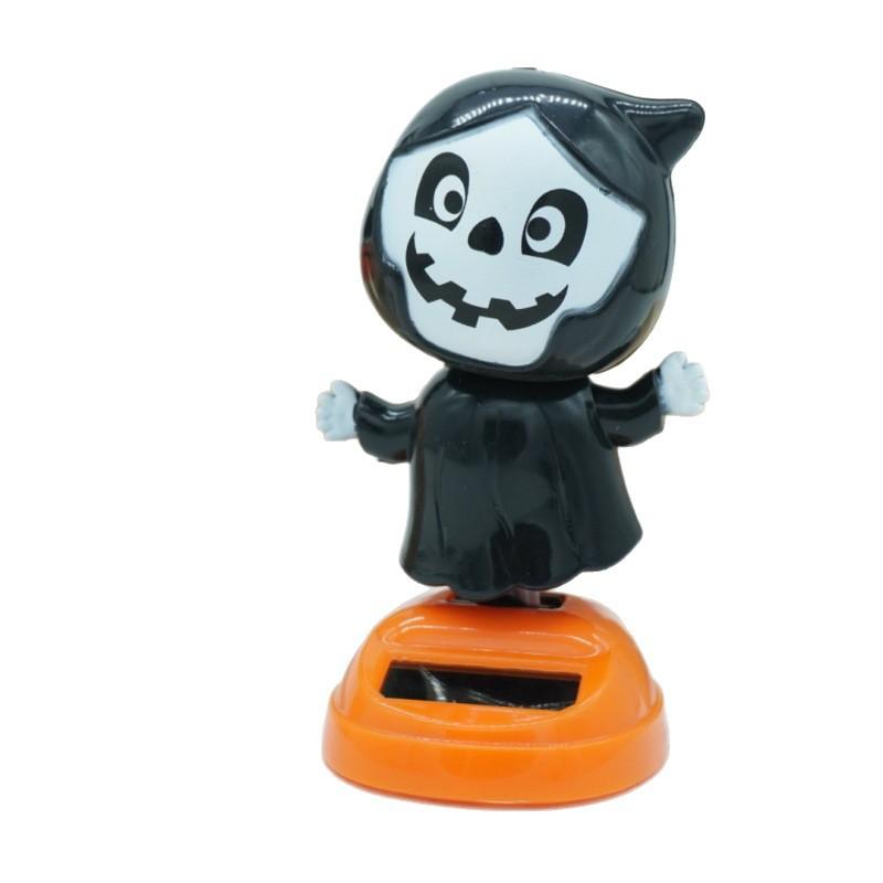 Halloween Solar Car Figurine Ornaments Ghost Festival Indoor and Outdoor Garden Party Decoration Day of the Dead