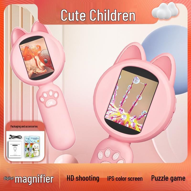 

Портативная мультяшная ручная лупа для детей - Игрушка для наблюдения за насекомыми и растениями фиолетовый