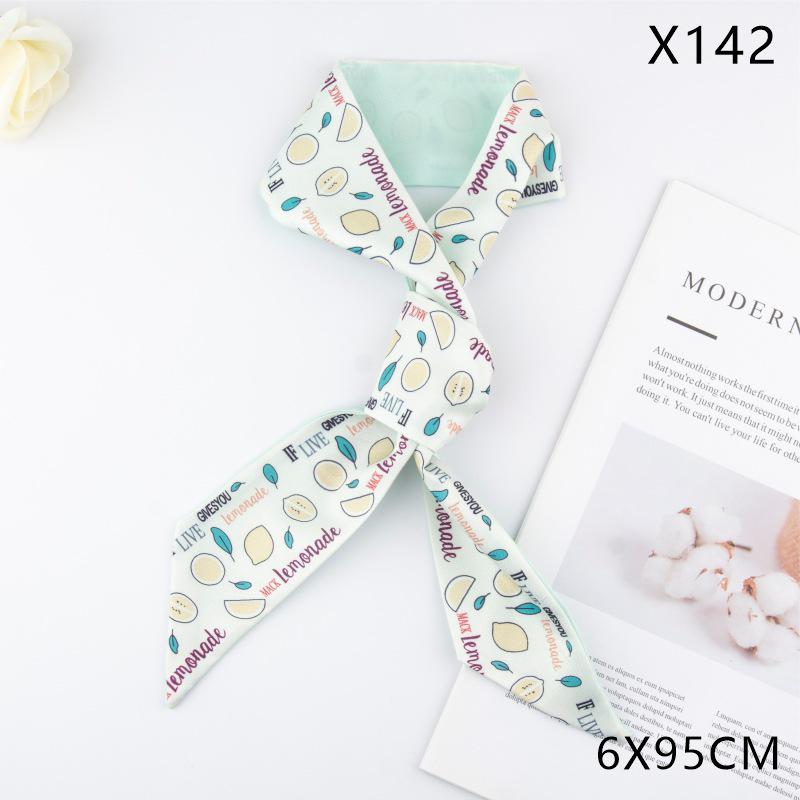 Versatile Vintage Silk Scarf: Hair Tie, Headband, Bag Accessory